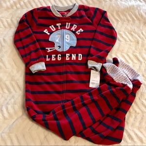 Carter’s Fleece Footie Pajamas - Size 4T - NWT!